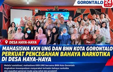Mahasiswa KKN UNG dan BNN Kota Gorontalo Perkuat Pencegahan Bahaya Narkotika di Desa Haya-Haya