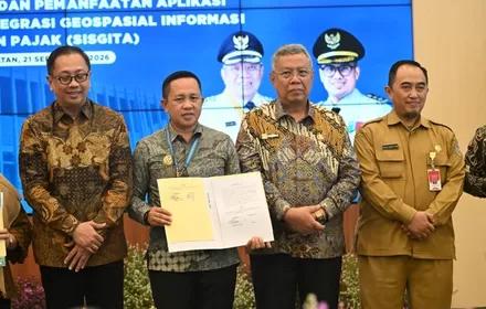 Bupati Morowali Hadiri Penandatanganan Kerja Sama Replikasi Aplikasi SISGITA di Tangsel