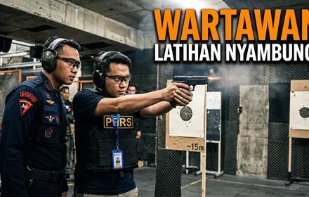 Puluhan Wartawan di Bengkulu Mengikuti Kegiatan Latihan Menembak Bersama Bank Indonesia dan Satbrimob Polda Bengkulu