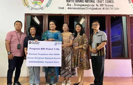 Aspirasi Lamhot Sinaga, BRI Salurkan Bantuan Alat UMKM di Taput