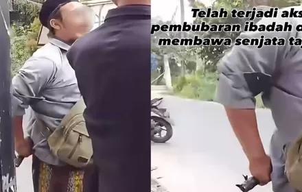 Pembubaran Jemaat Kristen di Rajeg Tangerang, Warga Marah Sampe Bawa Golok