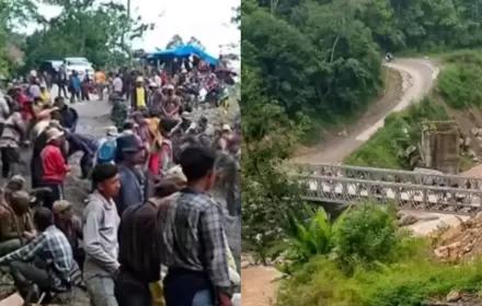 Viral Warga Bener Meriah Kompak Bangun Jalan Rusak, Patungan Rp80 Juta Secara Swadaya