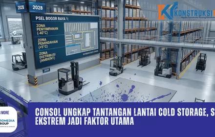 CONSOL Ungkap Tantangan Lantai Cold Storage, Suhu Ekstrem Jadi Faktor Utama